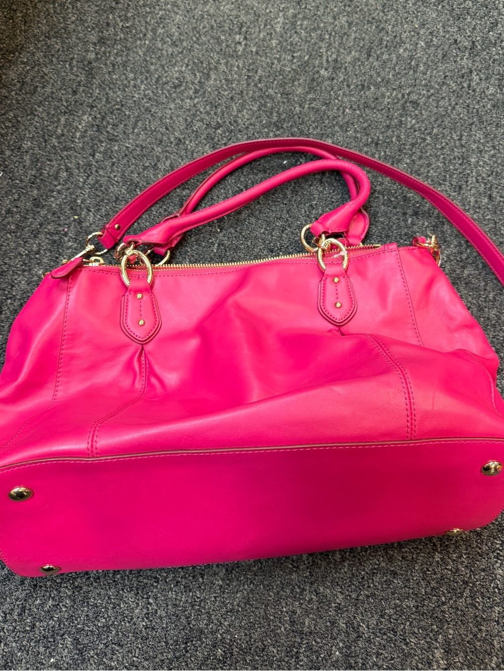 Coach Colette Carryall Pink Ruby Purse - Picture 5 of 5